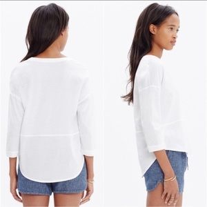 Madewell Luster V neck shirt